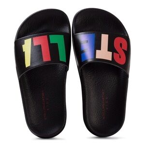 Stella McCartney Kids Rosanna Logo Slide Sandals, Kids Sz 28 UAS 11 NEW